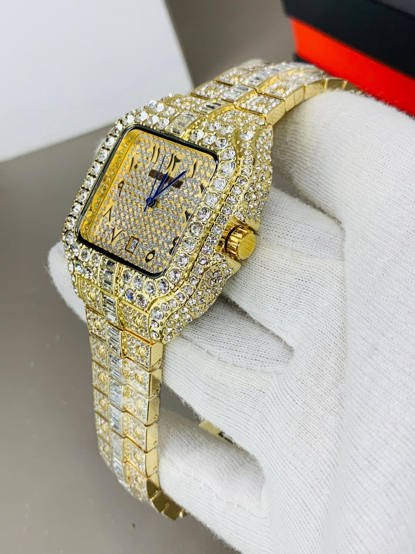Cartier Arabic Dial Full Stone (UNISEX)