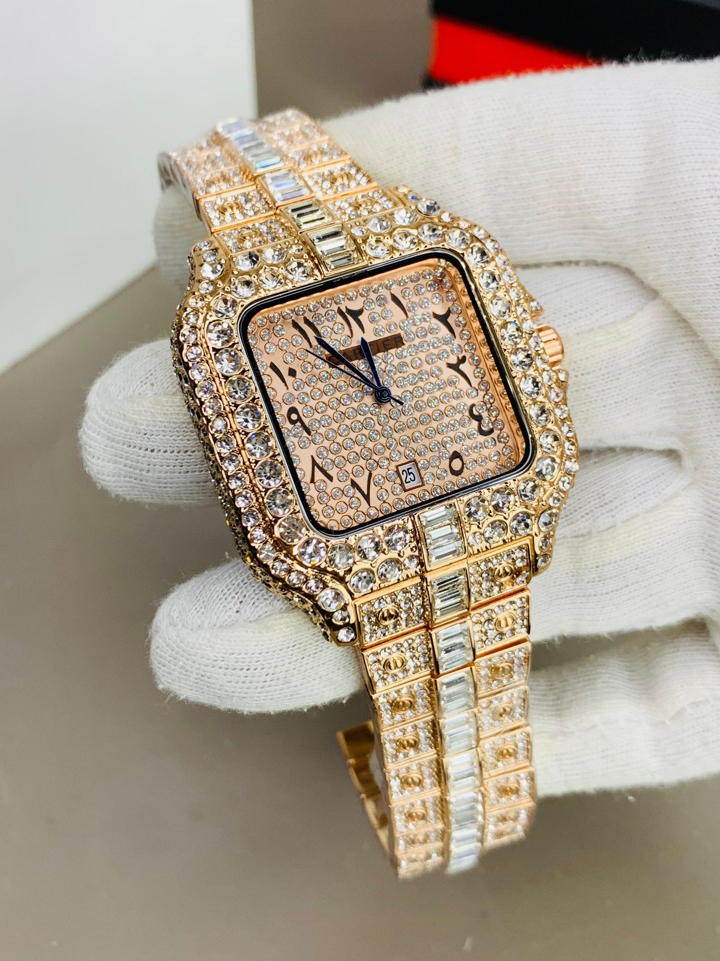 Cartier Arabic Dial Full Stone (UNISEX)