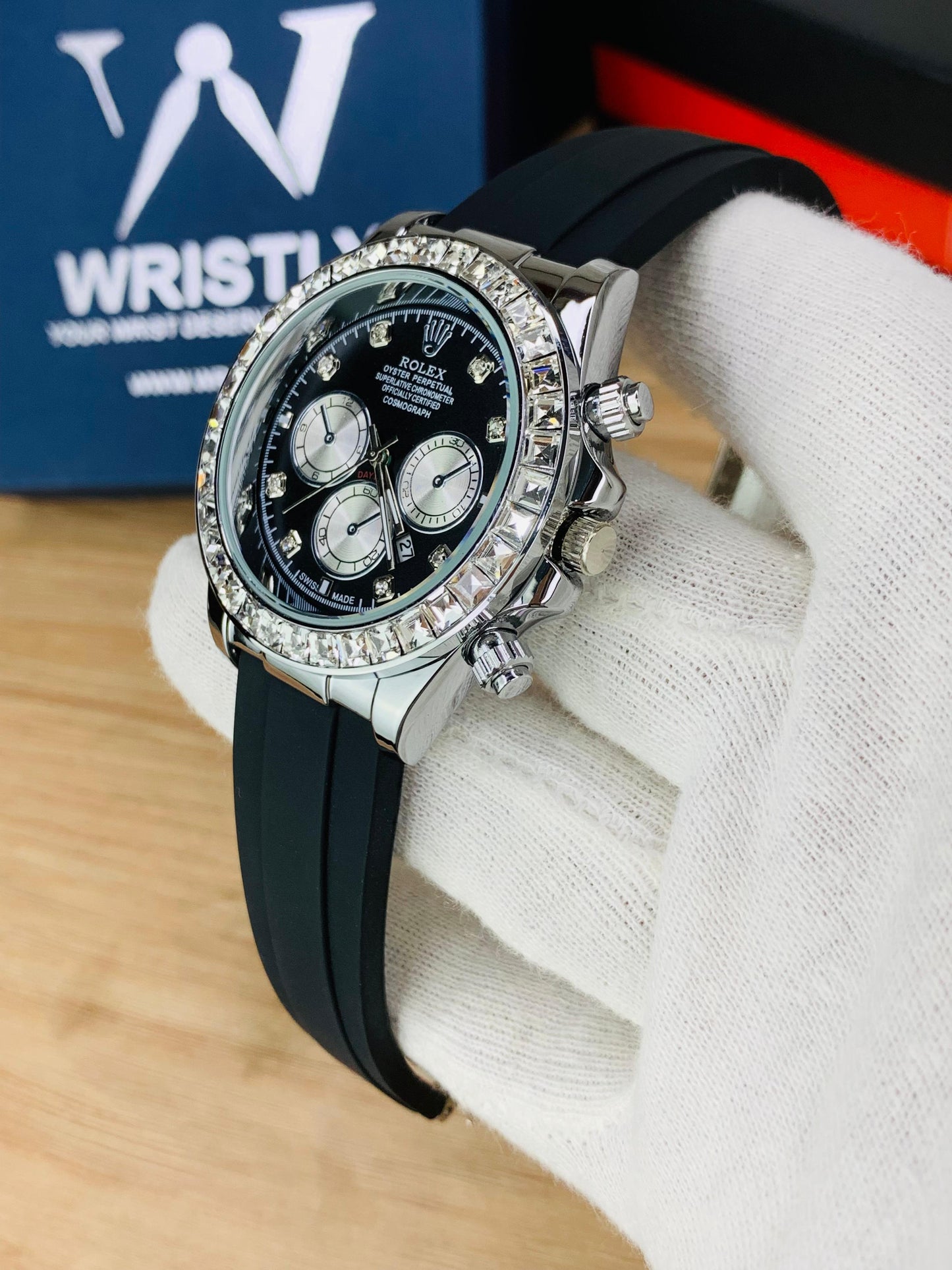 RLX SILVER DAYTONA STONE