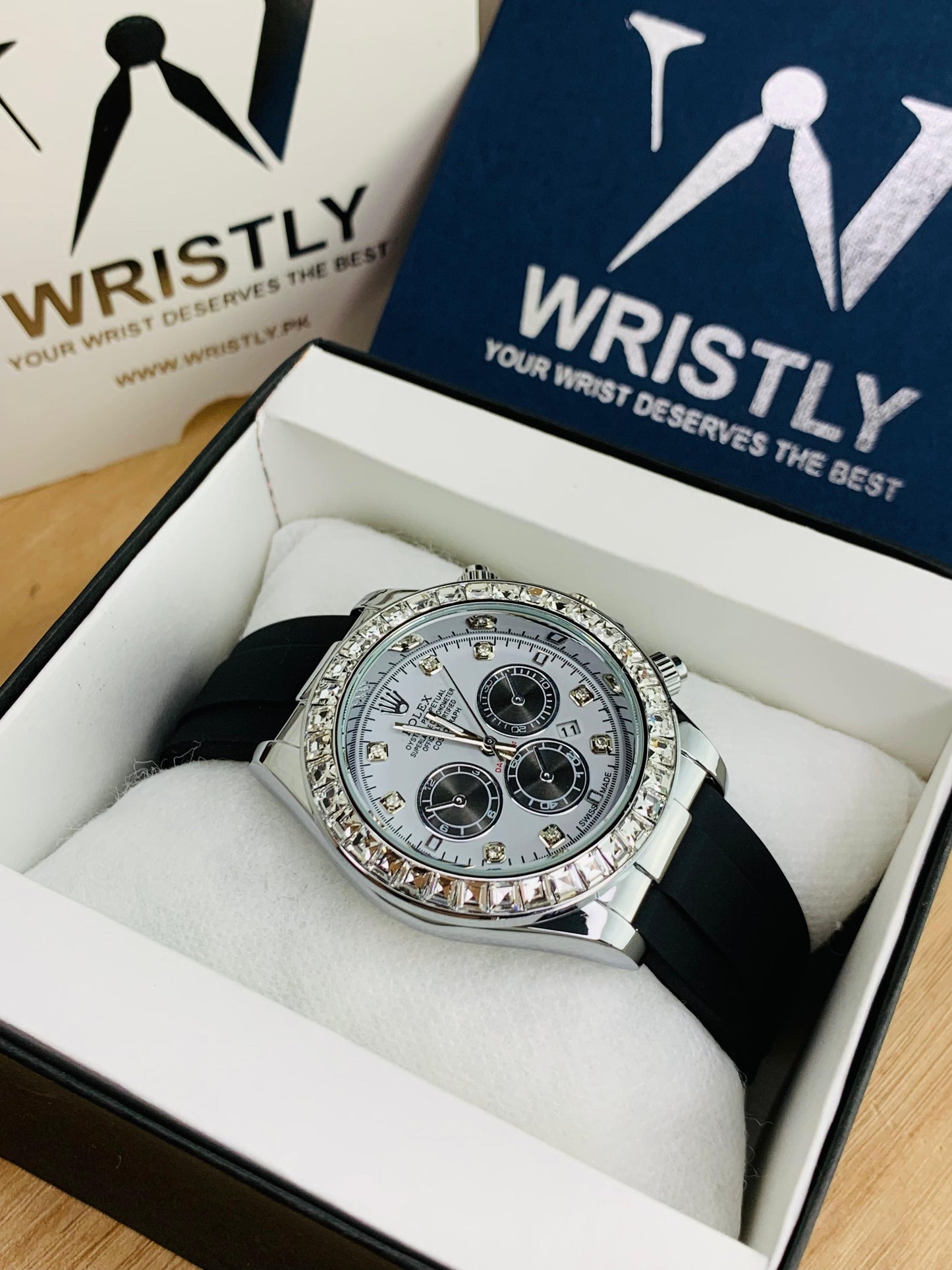 RLX SILVER DAYTONA STONE
