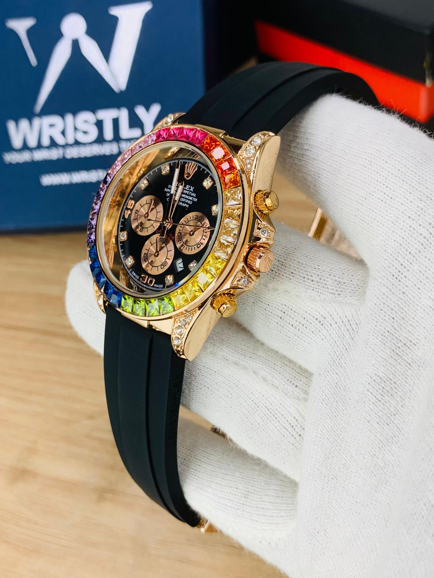 RLX DAYTONA RAINBOW STONE