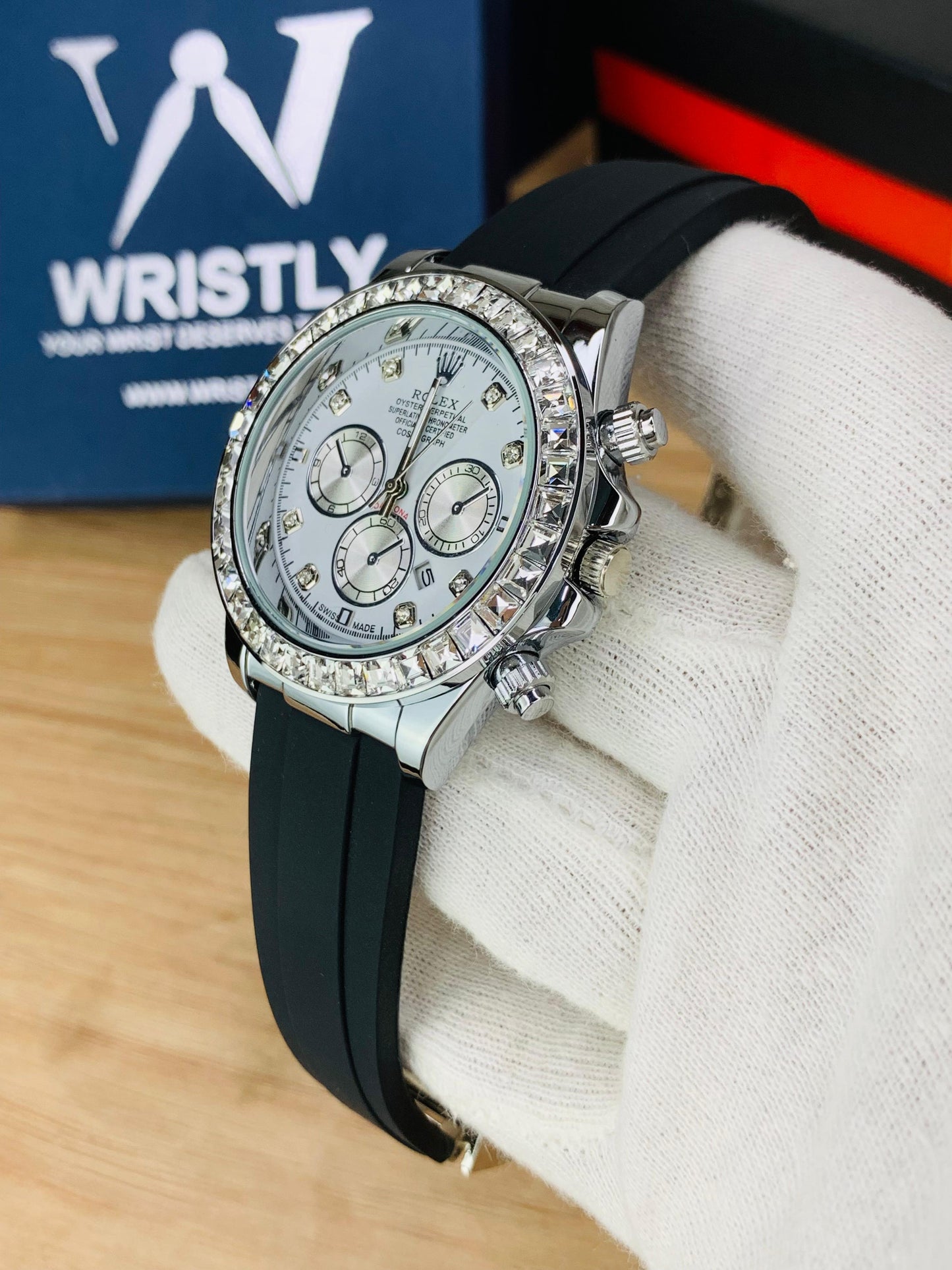 RLX SILVER DAYTONA STONE