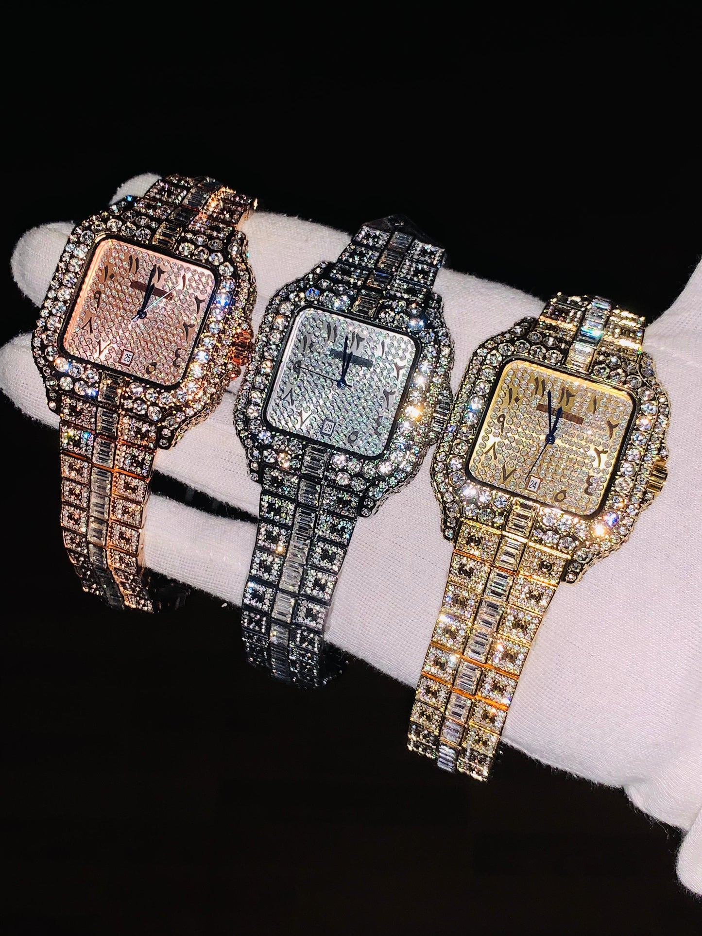 Cartier Arabic Dial Full Stone (UNISEX)