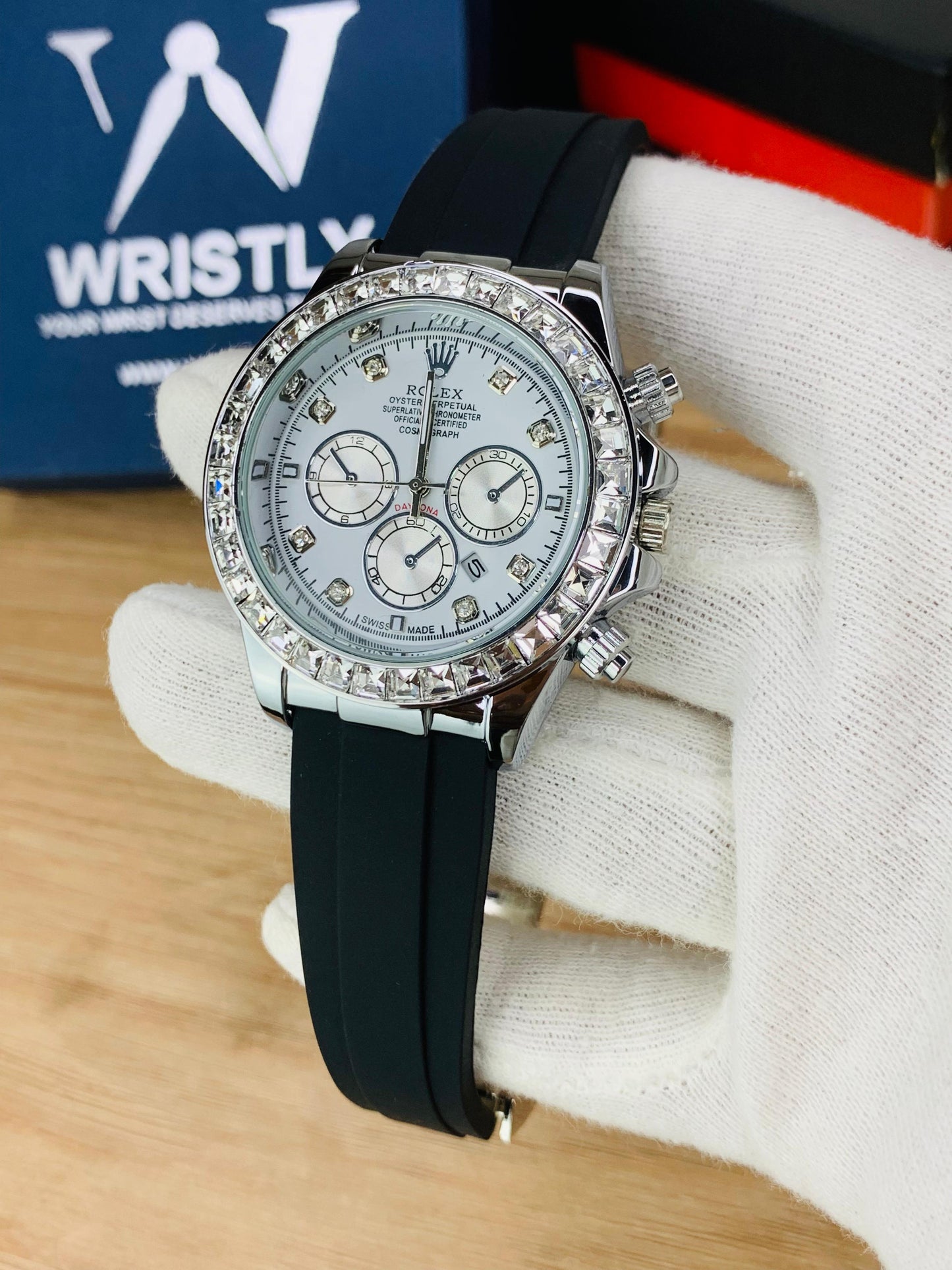 RLX SILVER DAYTONA STONE