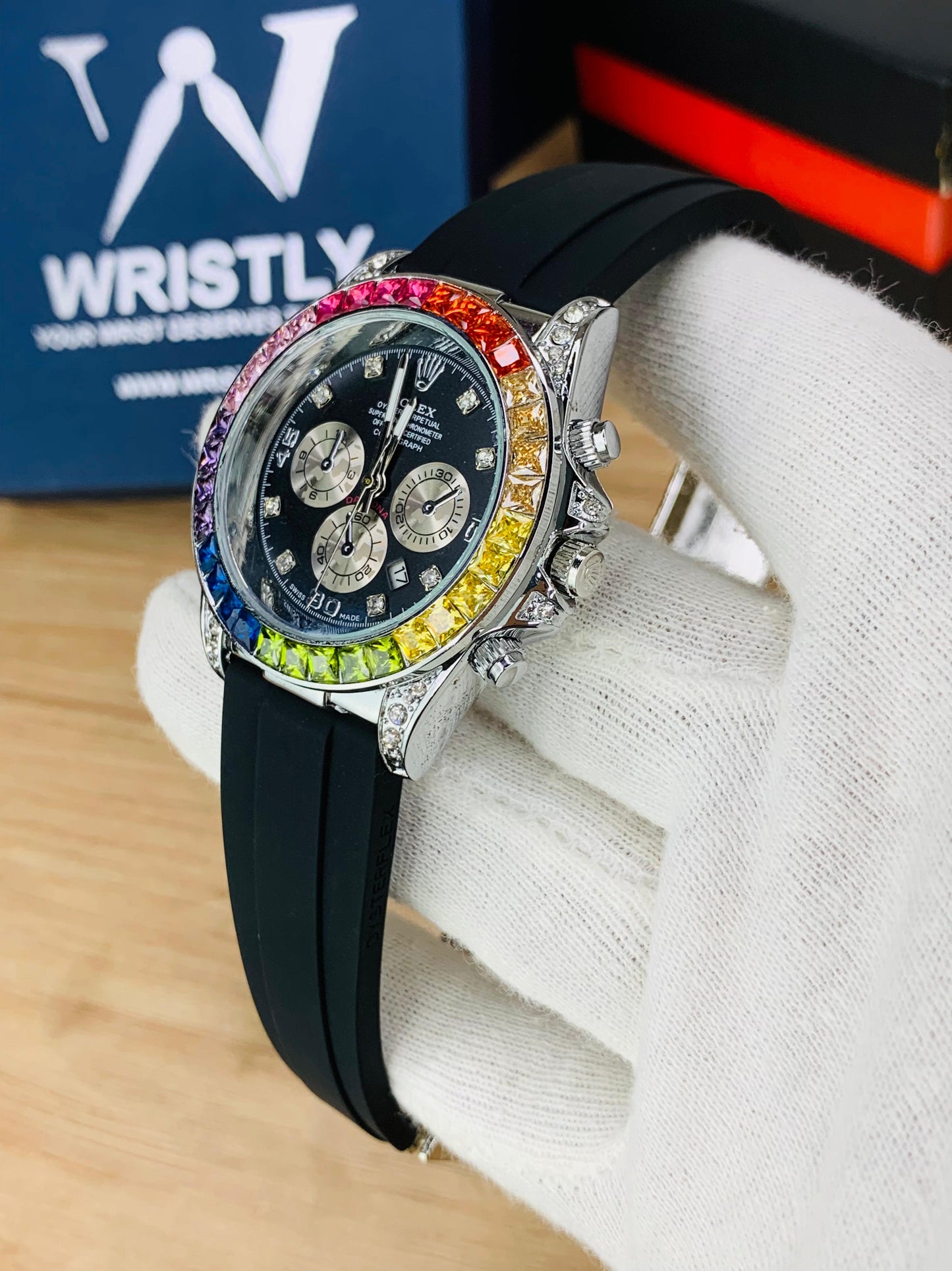 RLX DAYTONA RAINBOW STONE