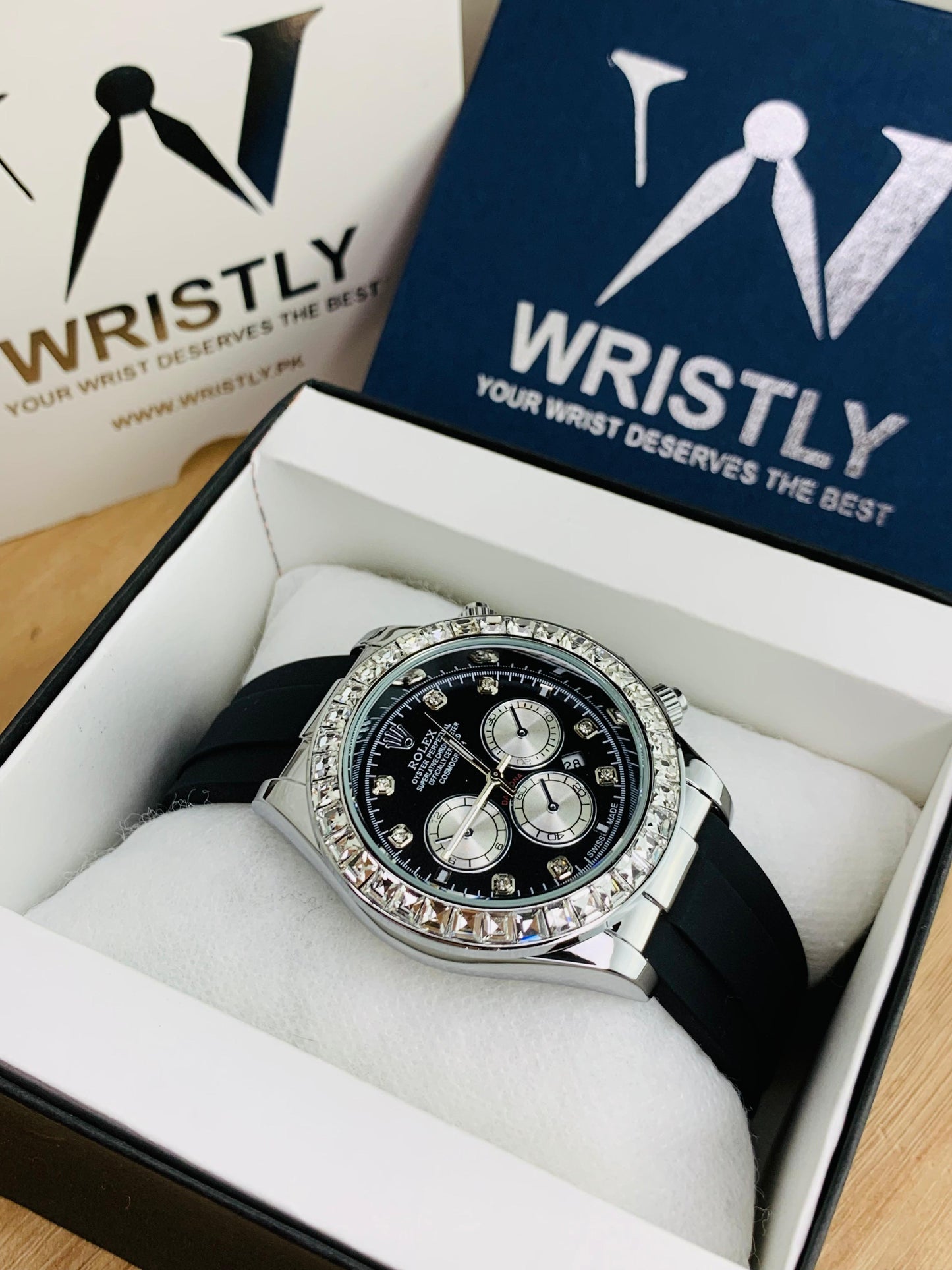 RLX SILVER DAYTONA STONE