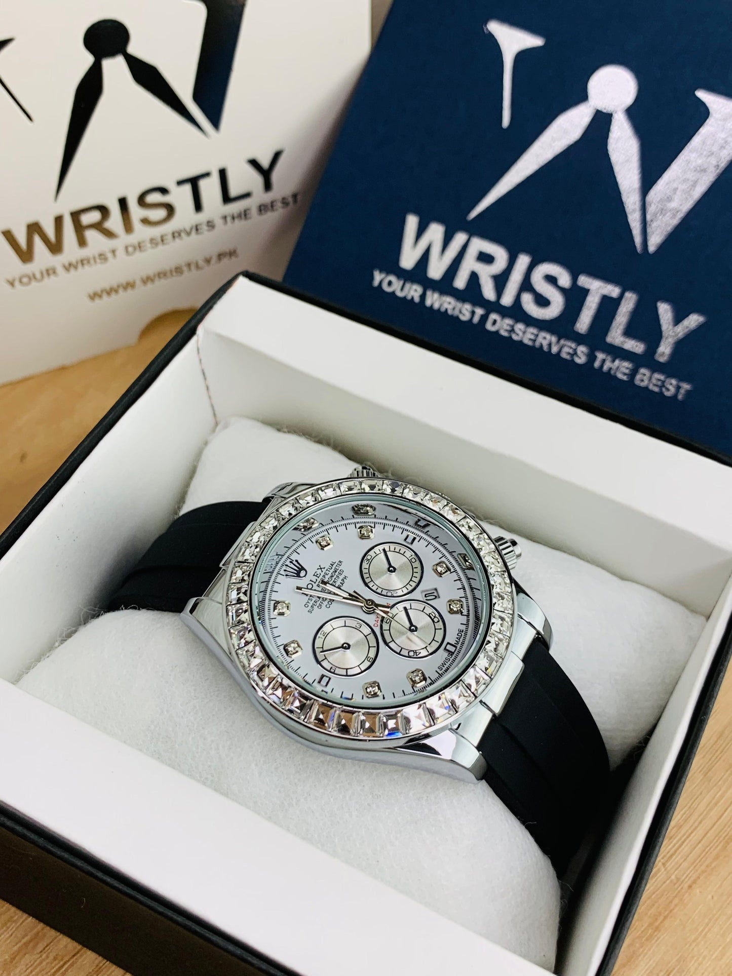 RLX SILVER DAYTONA STONE