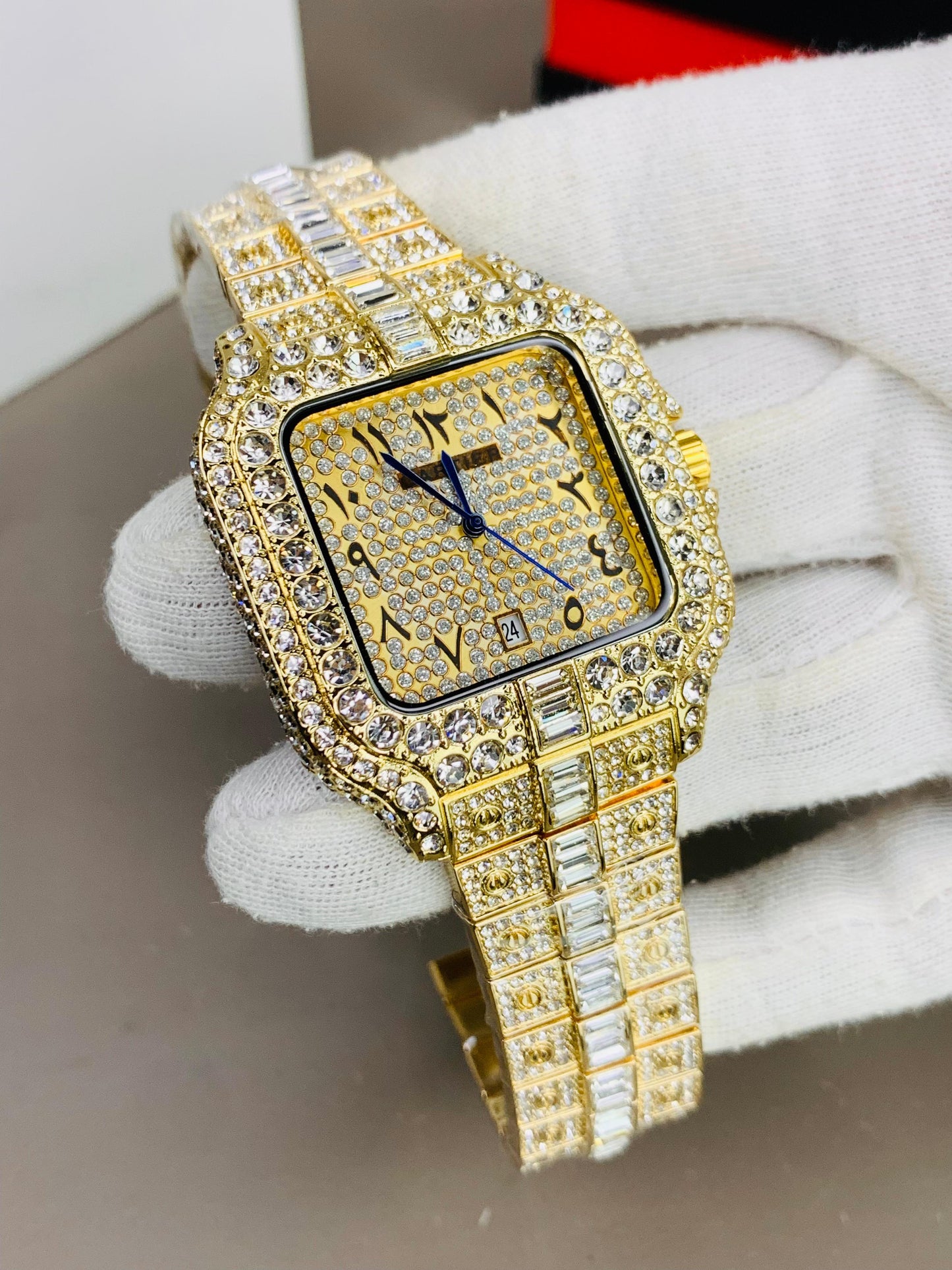 Cartier Arabic Dial Full Stone (UNISEX)