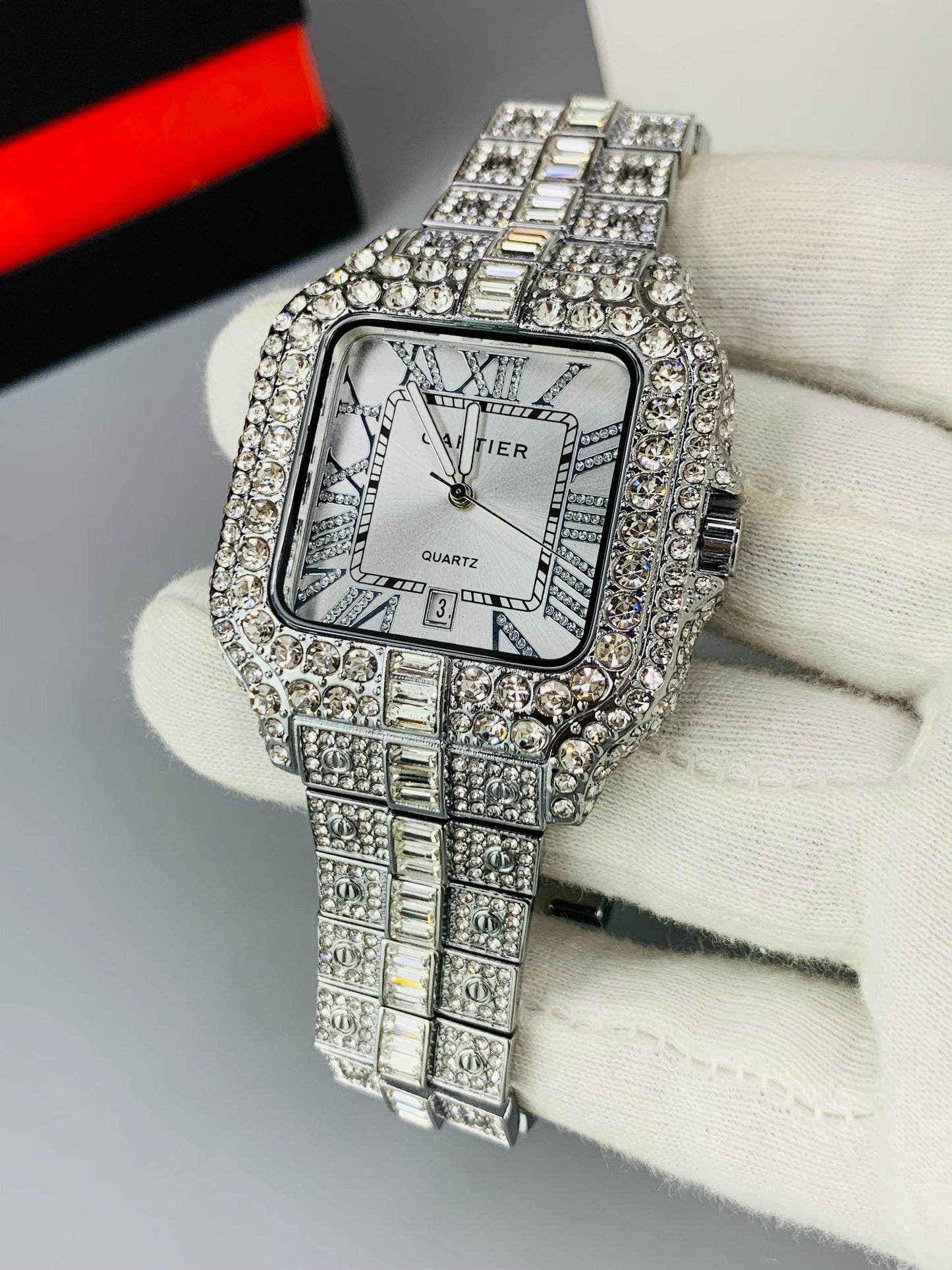 Cartier Silver Full Stone (UNISEX)