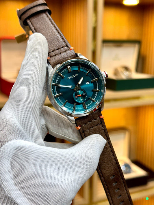TUBULAR Leather Watch for Men
