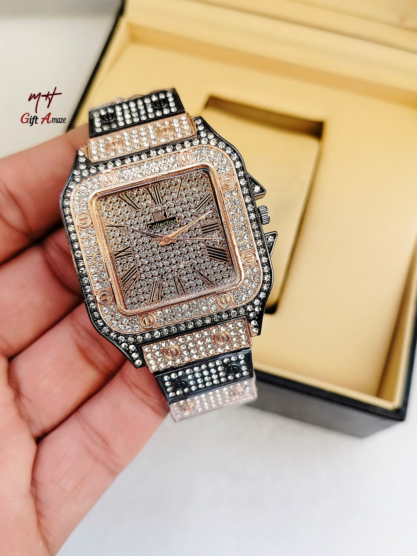 IK Cartier Stone Chain Watch