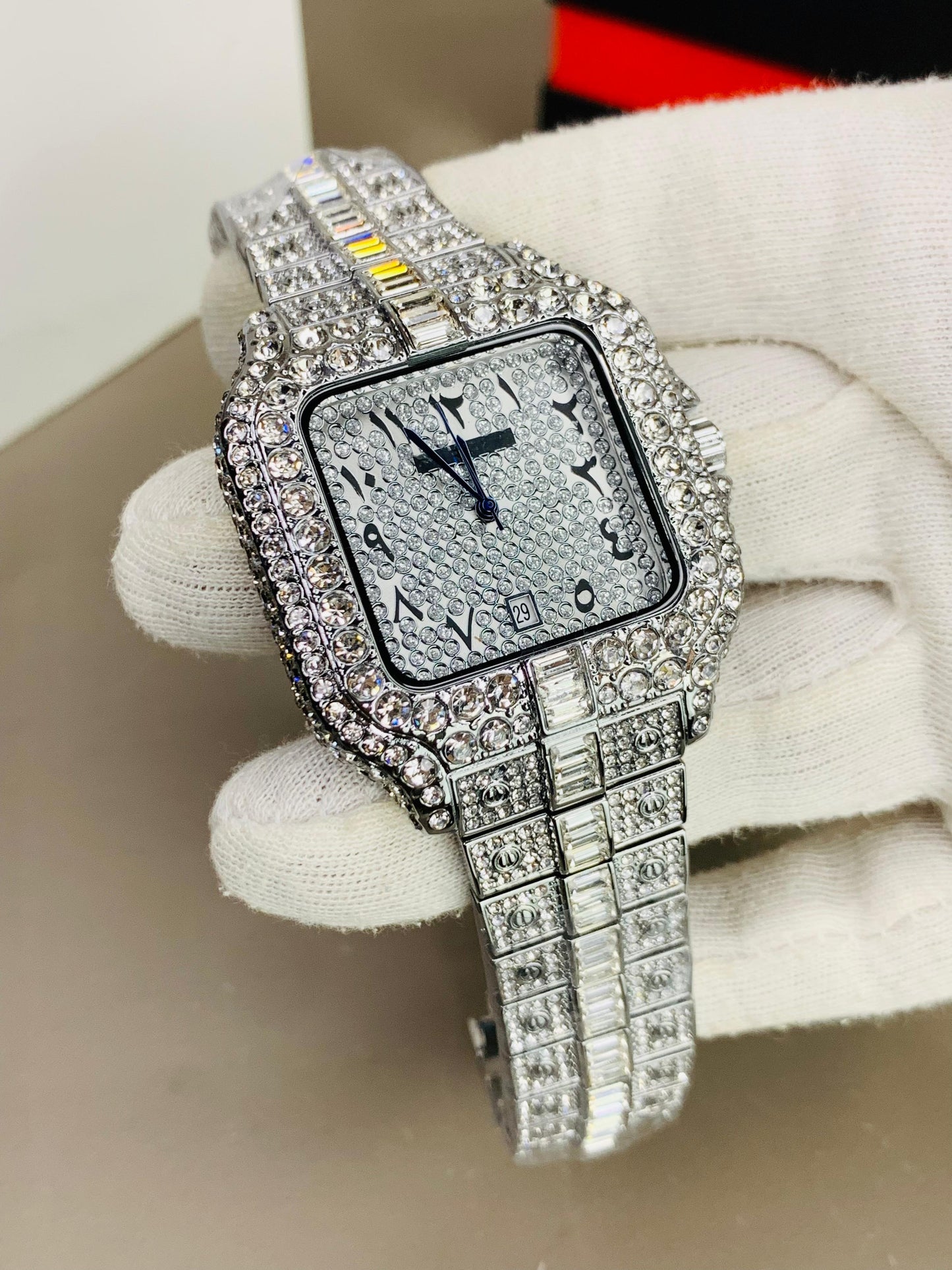 Cartier Arabic Dial Full Stone (UNISEX)