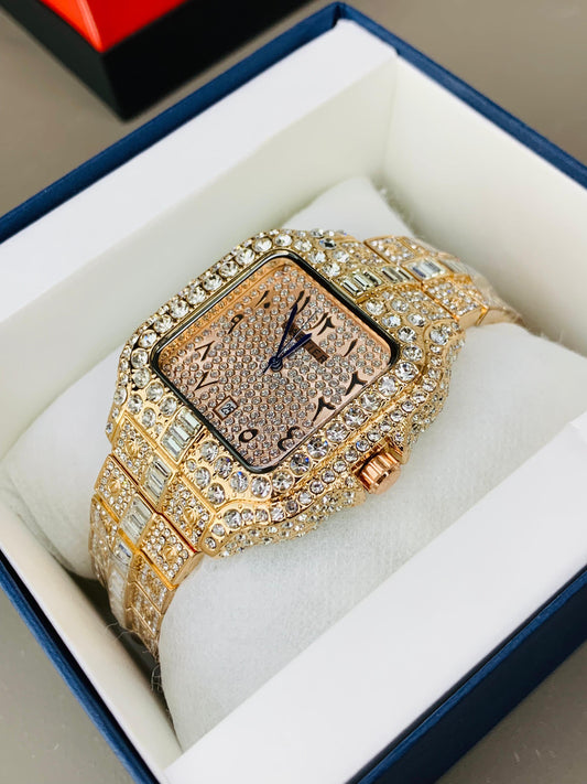 Cartier Arabic Dial Full Stone (UNISEX)