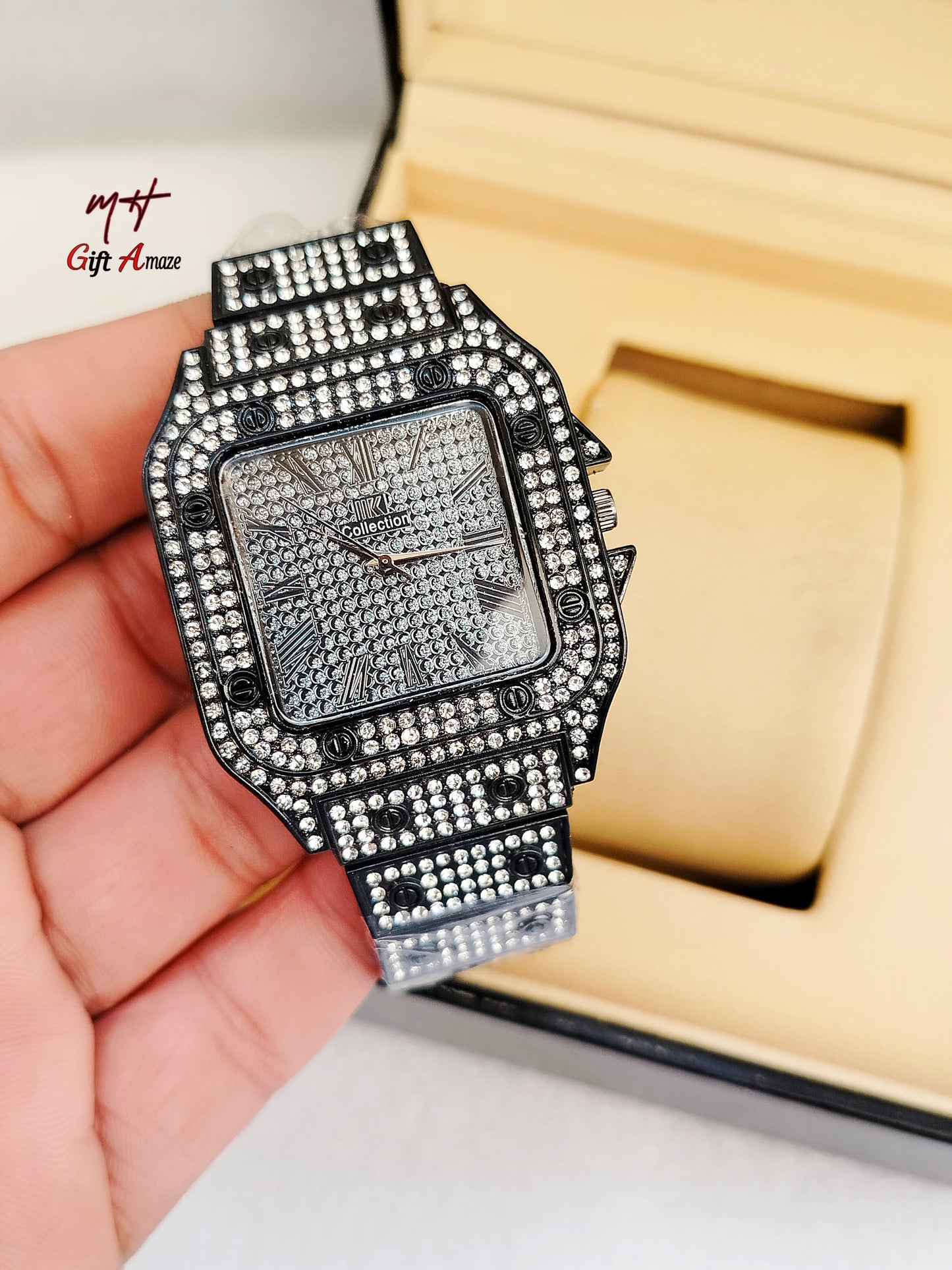 IK Cartier Stone Chain Watch