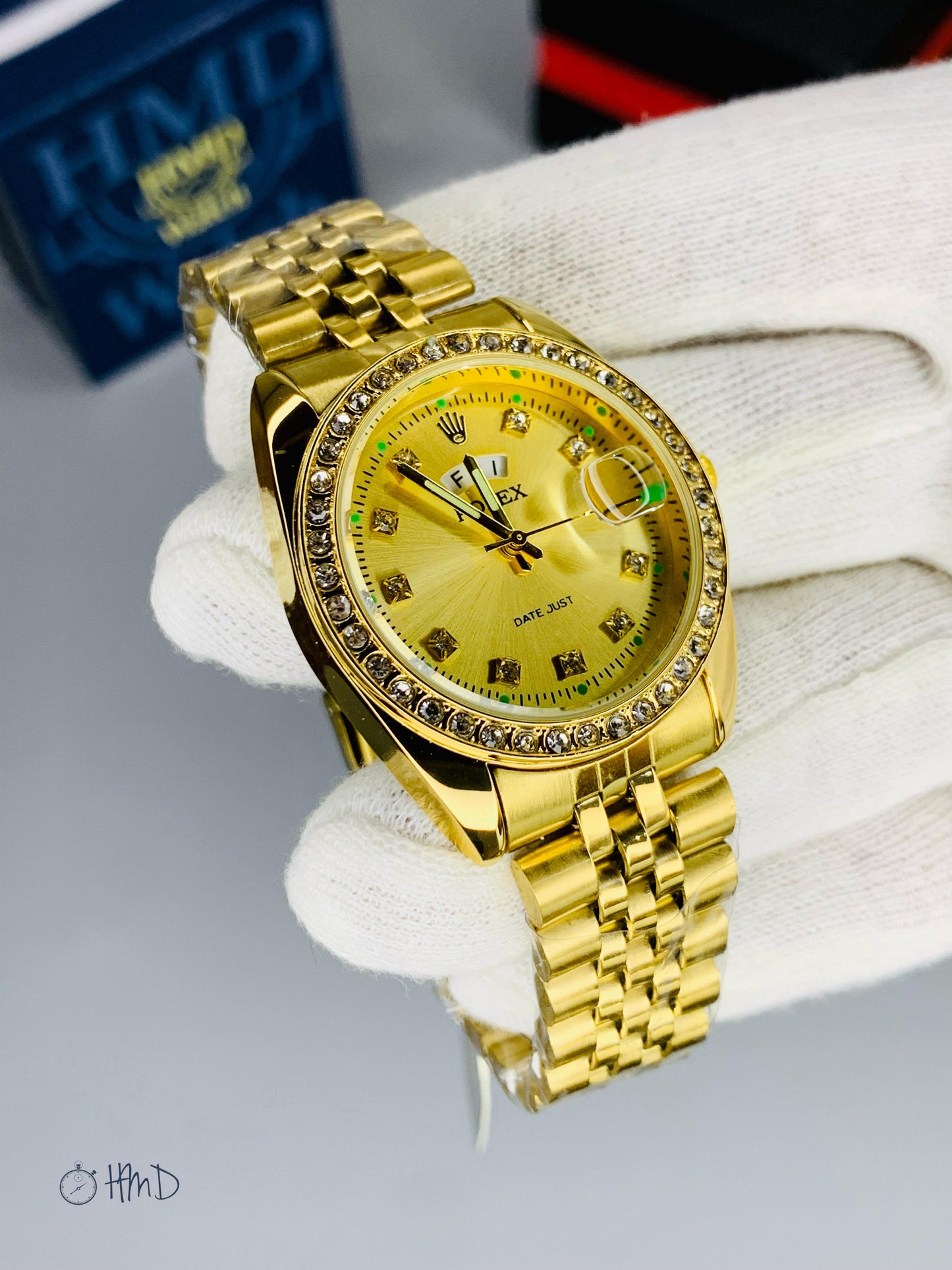 Roléxx orystal perpetual stainless wrist
